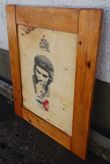 Vintage Style Che Guevara Woodart Sign