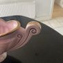 Large Sadler art Deco style  "Majestic" Pink Lustre Ware Gondola Mantle Vase Image 6