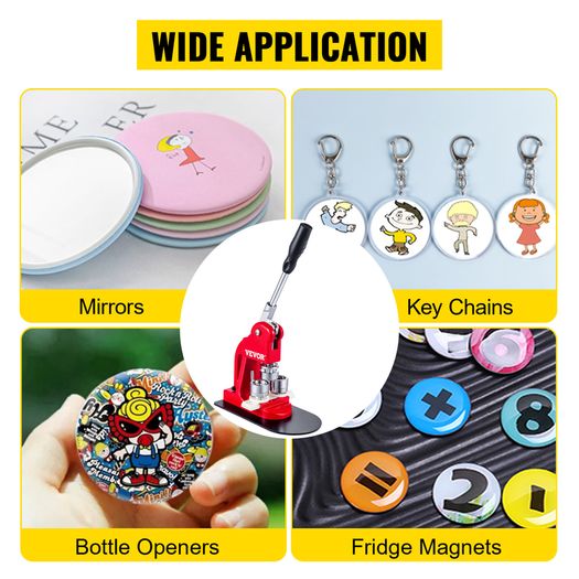 Badge Maker Machine 32mm with 1000pcs