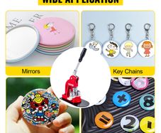 Badge Maker Machine 32mm with 1000pcs