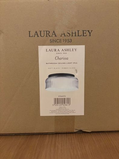 Laura Ashley Charissa Ceiling Light with Glass Crack.