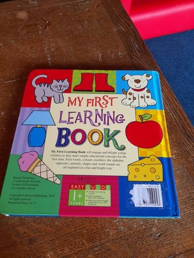 Large Board Book My First Learning Book