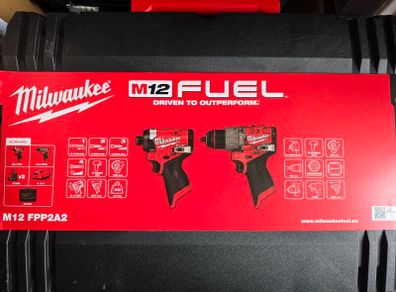 Milwaukee M12FPP2A2-602X M12 Fuel Drill & Impact Driver Twin Pack M12FPP2A2-602X
