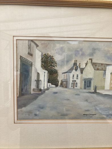 Watercolour of old Delgany village