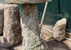 Granite Staddle Mushroom stone 110cm tall