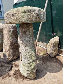 Granite Staddle Mushroom stone 110cm tall