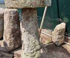Granite Staddle Mushroom stone 110cm tall