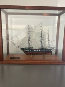 USS Constitution Model ship in case