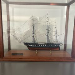 USS Constitution Model ship in case