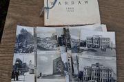 14 1945/50 Warsaw Postcards and 30 photo Booklet