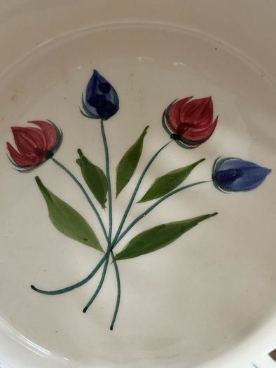 Stunning Vintage Large hand painted centrepiece (RCCL 399)