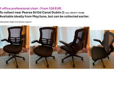 1 office professional chair : From 120 EUR.