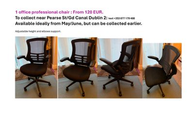1 office professional chair : From 120 EUR.