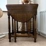 Oak Folding Drop-Leaf Table Image 2