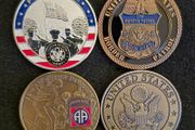 UNITED STATES, military challenge/ commerative coins.