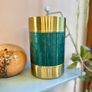 Wine Cooler, Gold Colour Stainless Steel & Green Enamel Image 7
