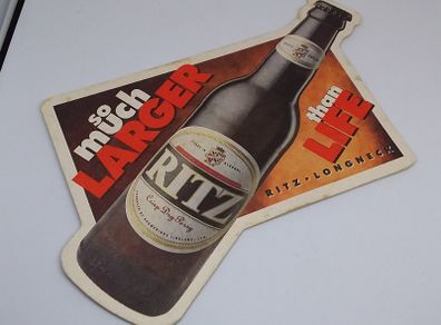 Ritz : So Much Larger Than Life - Beer Mat /Coaster