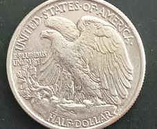 1942 Walking Liberty Silver Half Dollar Coin