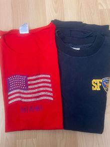 Ladies T-shirts - America themed - Size medium