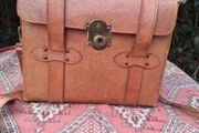 1940's Pigskin Leather Camera Shoulder Bag