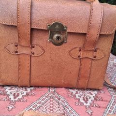 1940's Pigskin Leather Camera Shoulder Bag