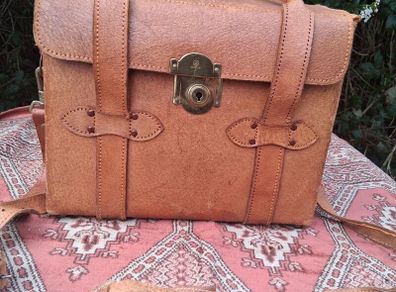 1940's Pigskin Leather Camera Shoulder Bag