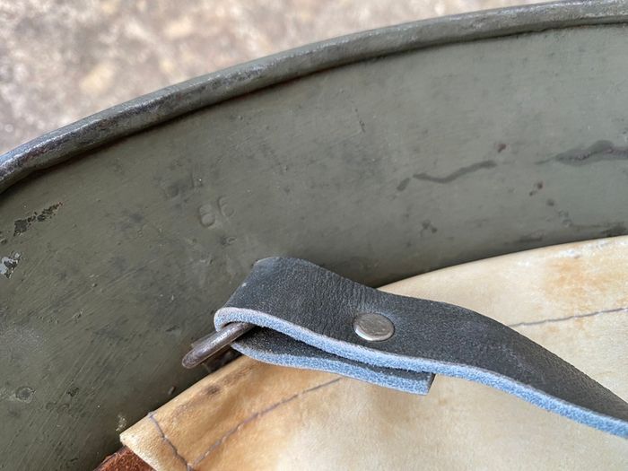Original WW2 Hungarian M35/38 Steel Helmet. Finnish Postwar Refurb. Size 66. Complete. Militaria