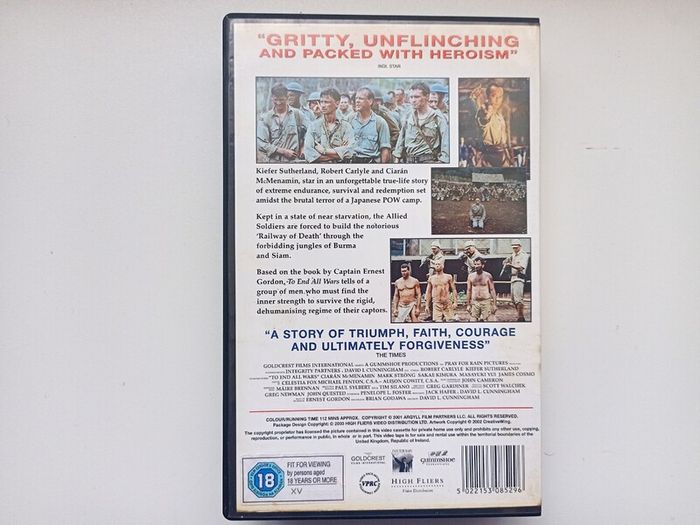 To End All Wars  War Movie   Vhs