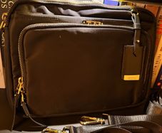 Tumi inspired crossbody bag