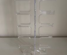 Shein Five Tier Clear Acrylic Glasses Display Stand Rack