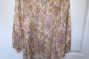 Summer blouse in pink and light green (eu 42)