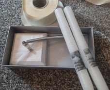 Wedding candle and pen