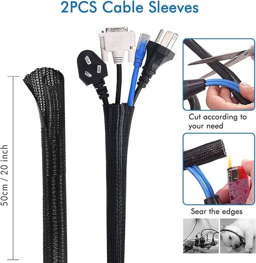 NEW SALE | Cable Management Kit, 146Pcs Tidy for Home Office under Desk- 100 Wire Organizer Ties, 5 Upgrade Silicone Holder, 2 Sleeve, 28 Adhesive Clips, 1 Roll Organiser Straps etc