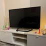Ikea 'BYAS' glossy white TV unit Image 4