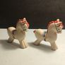 A pair of Early Twentieth Century Porcelain Carnival Horses Image 2