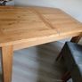 Wooden extendable dining table and 6 dining chairs Image 3