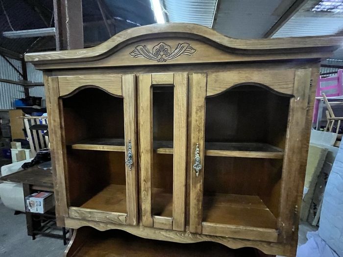 Large Traditional Pine Kitchen Dresser. Restoration or Upcycling Project 90