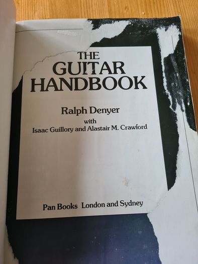 The Guitar Handbook By Ralph Drnyrr. Large Vole Book Of 251 Pages For Amature & Professional.