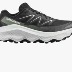 pair of Salomon Ultra Flow 2 Men's Versatile Trail Running Waterproof Shoes for Comfort, Good for Hiking and Trail Running on Outdoor Adventures, 2025 black and white
