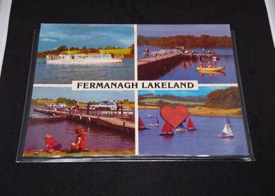 Northern Ireland Postcard : Fermanagh Lakeland - Multi-view
