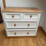 Wooden pine Bedroom Set - slatted double bed, chest of drawers and 2 side lockers Image 3