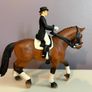Schleich Dressage Horse & Rider - Hanoverian Mare Image 3