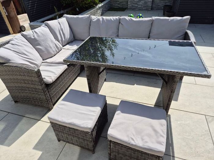Rattan garden Furniture Set with cushions