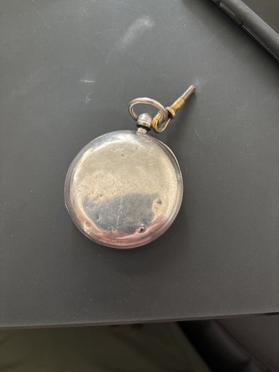 Antique London Hallmarked Sterling Silver Pocket Watch 107g