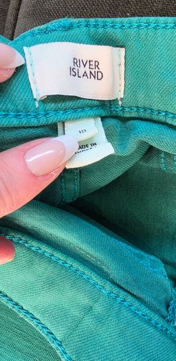 River Island teal green flare jeans New without tags