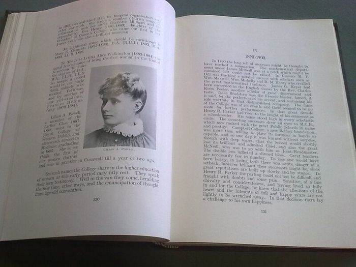 2 volumes Methodist College Belfast 1868-1938 + 1 other book Ireland history