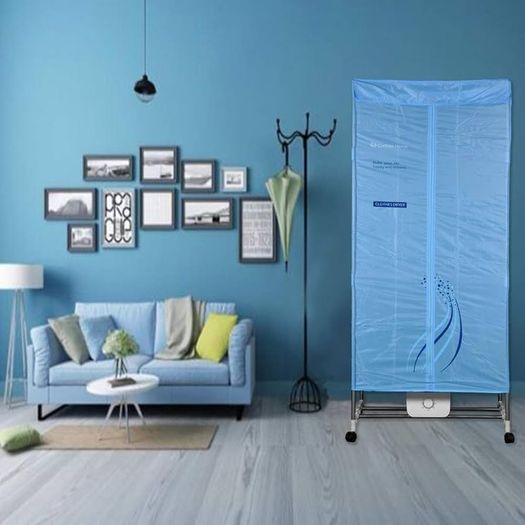 Electric Clothes Dryer 1000W Large Capacity 15kg Double layer Stainless Steel Energy-Efficient Indoor Wet Laundry Warm Air Drying Wardrobe (Three layer)