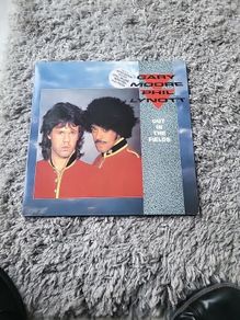 Gary Moore Phil Lynett out in the fields 12"  45 rpm vinyl with poster
