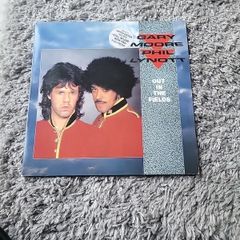 Gary Moore Phil Lynett out in the fields 12"  45 rpm vinyl with poster