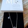 BNWT - MK Silver Double Star Necklace Image 7